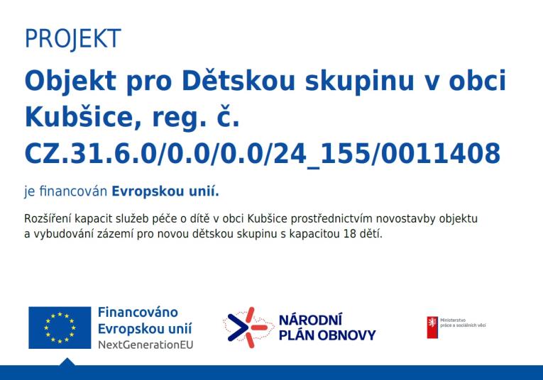 Objekt pro&nbsp;Děskou skupinu v&nbsp;obci Kubšice